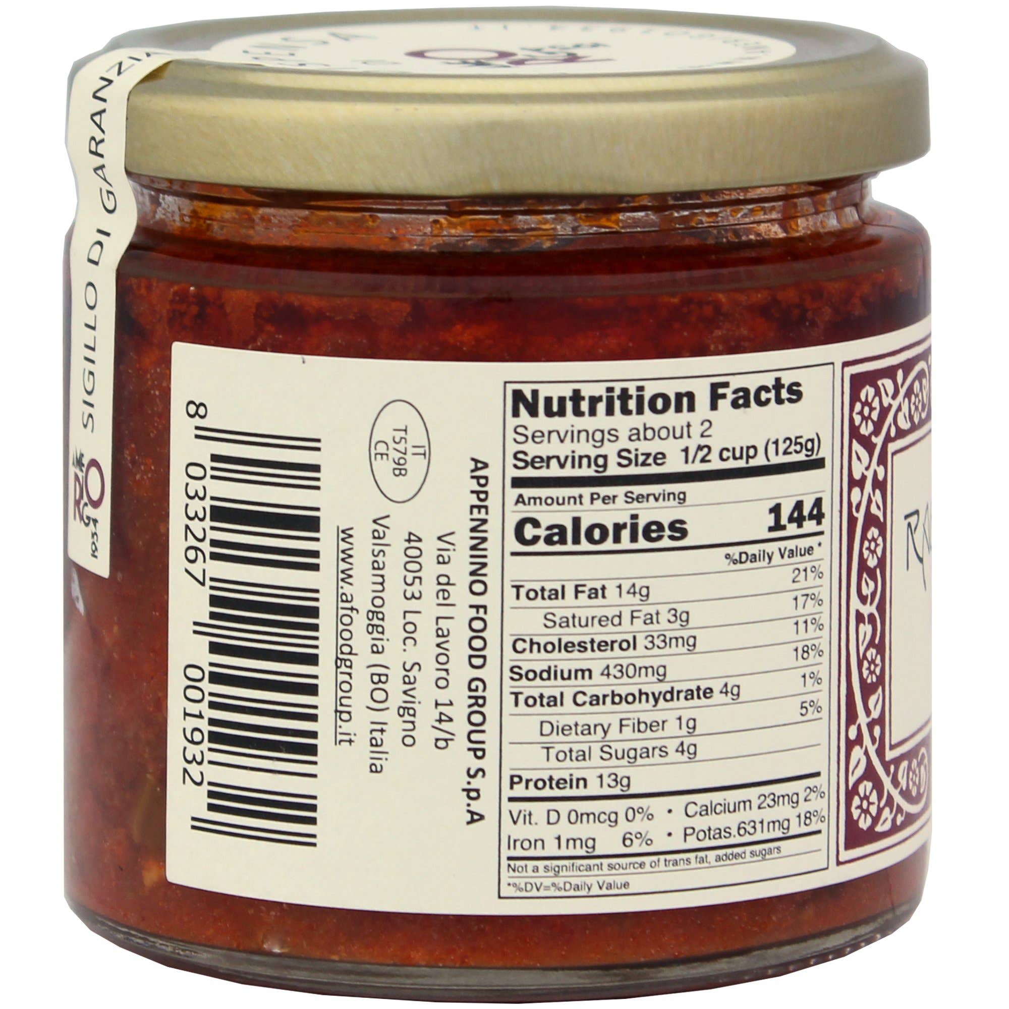 M5 Corporation - Wholesale Sauce - Ragu Bolognese Meat Sauce - 7.05oz (200gm)1