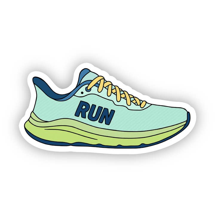Chaussure de course | Autocollant imperméable pour la vente par Jones Sticker Co