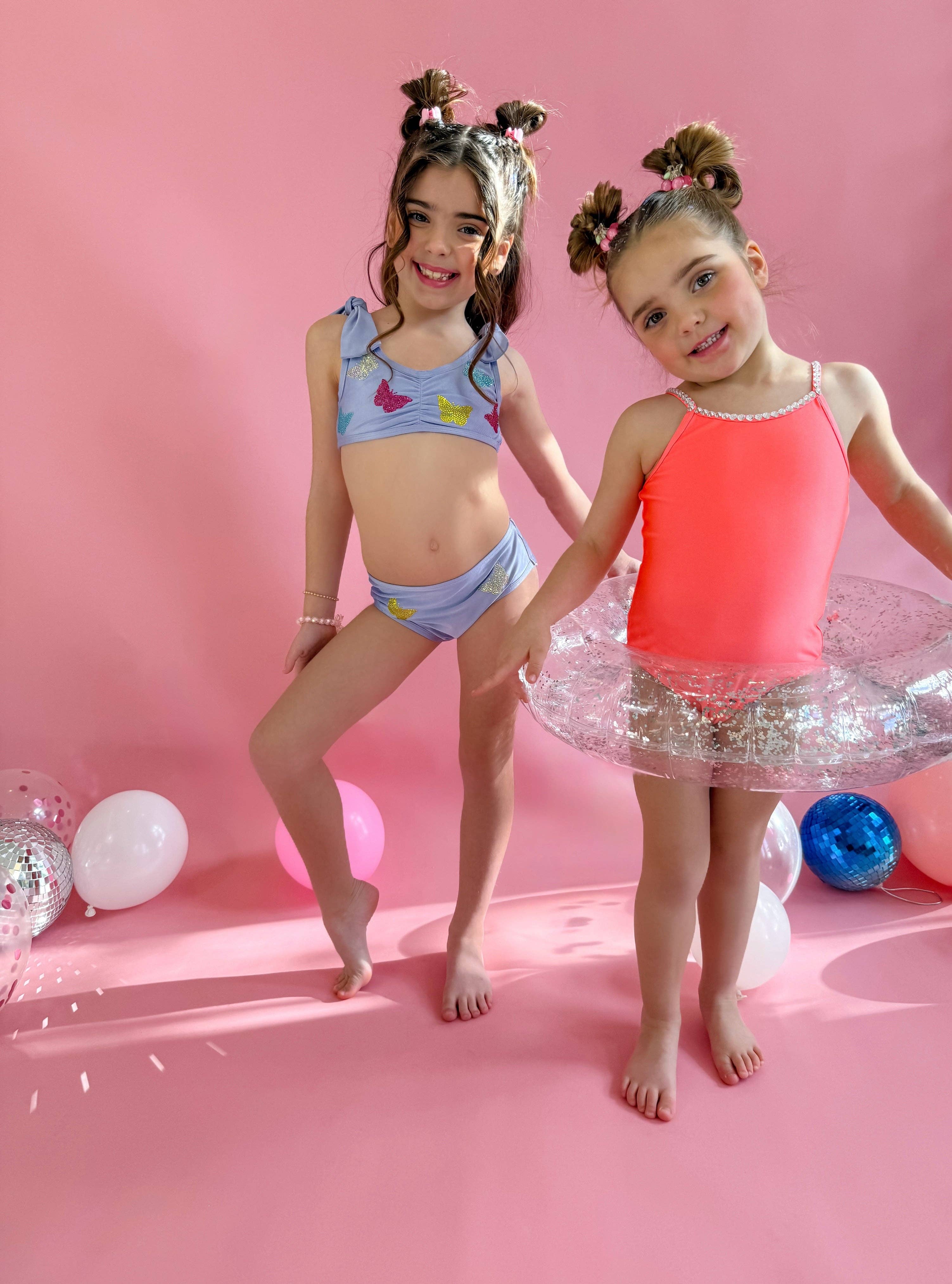 Ellie and Mila - Wholesale Two Piece Swimsuit - Kids - Gem Butterfly Swimsuit3