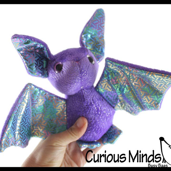 Curious Minds Toys - Wholesale Stuffed/Plush Toy - Kids & Baby - 1 Cute Bat Plush Large Iridescent Stuffed Animals- Adorable 1