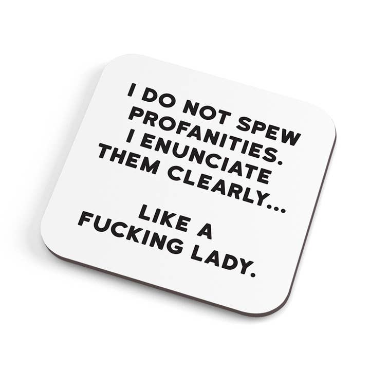 Coaster mit Schimpfwörtern für den Großhandel von Redback Cards UK