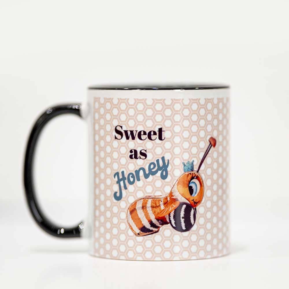 Mod Lounge Paper Company - Wholesale Coffee mug - Sweet As Honey Vintage Bee Coffee or Tea Mug0