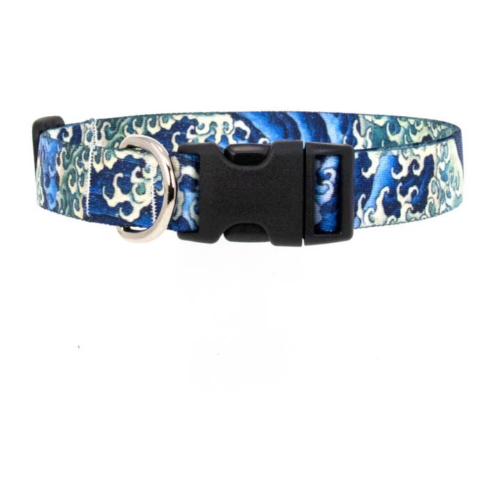 Buttonsmith - Wholesale Pet Collar - Dog - Hokusai Waves Art Dog Collar - Made in USA