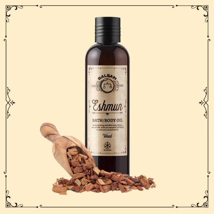 ESHMUN Wood body oil for wholesale by Balsam Holistic