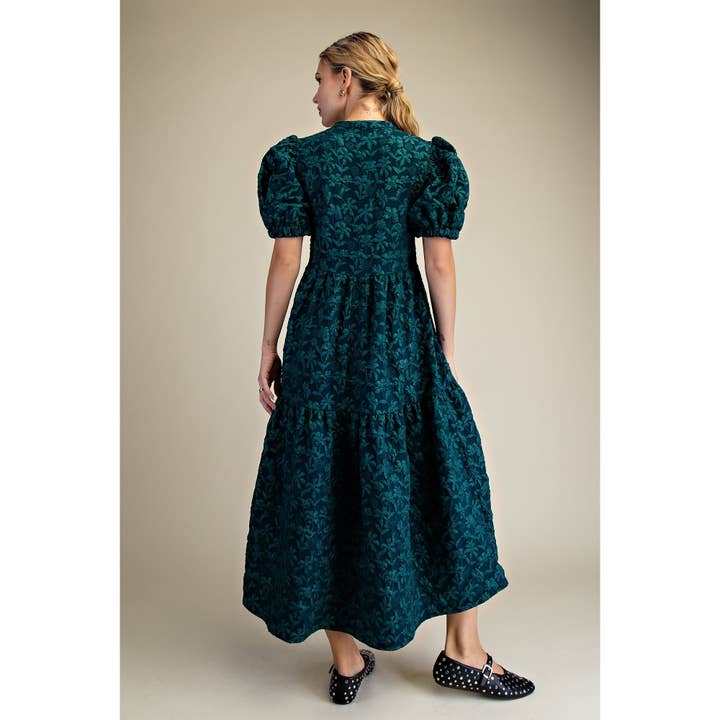 STYLE USA - Wholesale Dress - Women's - NEW Puff Sleeve Midi Dress8