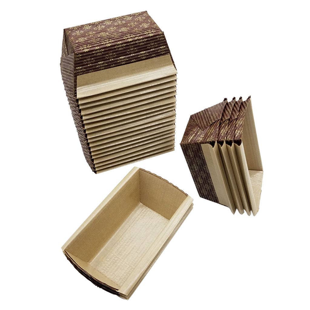 Kitchen Supply Wholesale - Wholesale Baking Dish - Mini Loaf Paper Baking Pan 25-Pack, 4 x 2 x 2 Inches, Item 25906