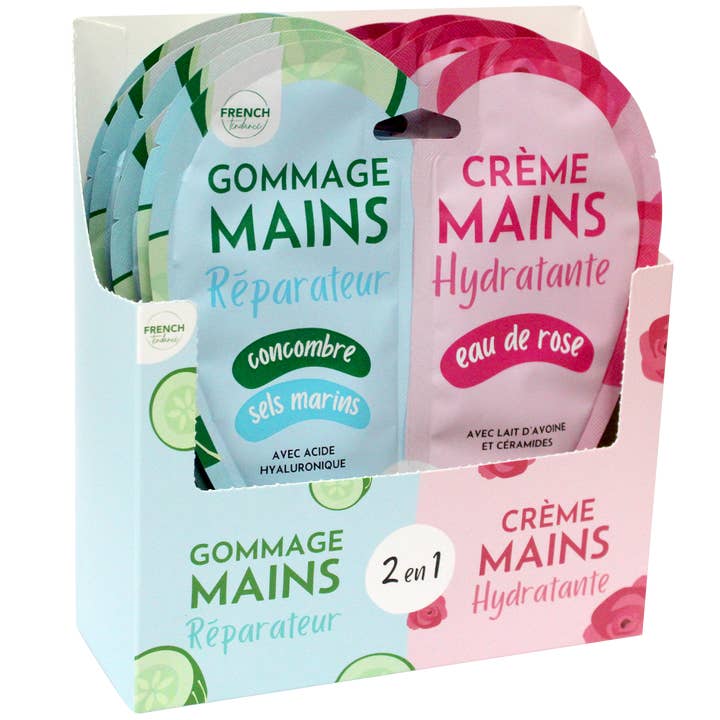 FRENCH TENDANCE - Wholesale Body Scrub/Exfoliant - Duo Exfoliating / Repairing Moisturizing Hand Cream - Cucumber