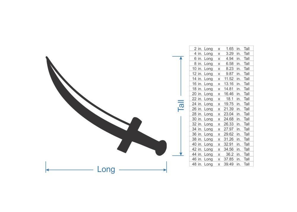 Jess and Jessica - Venta al por mayor Papel pintado 3D - Espada pirata con forma de madera, recorte de madera, arte de pared2