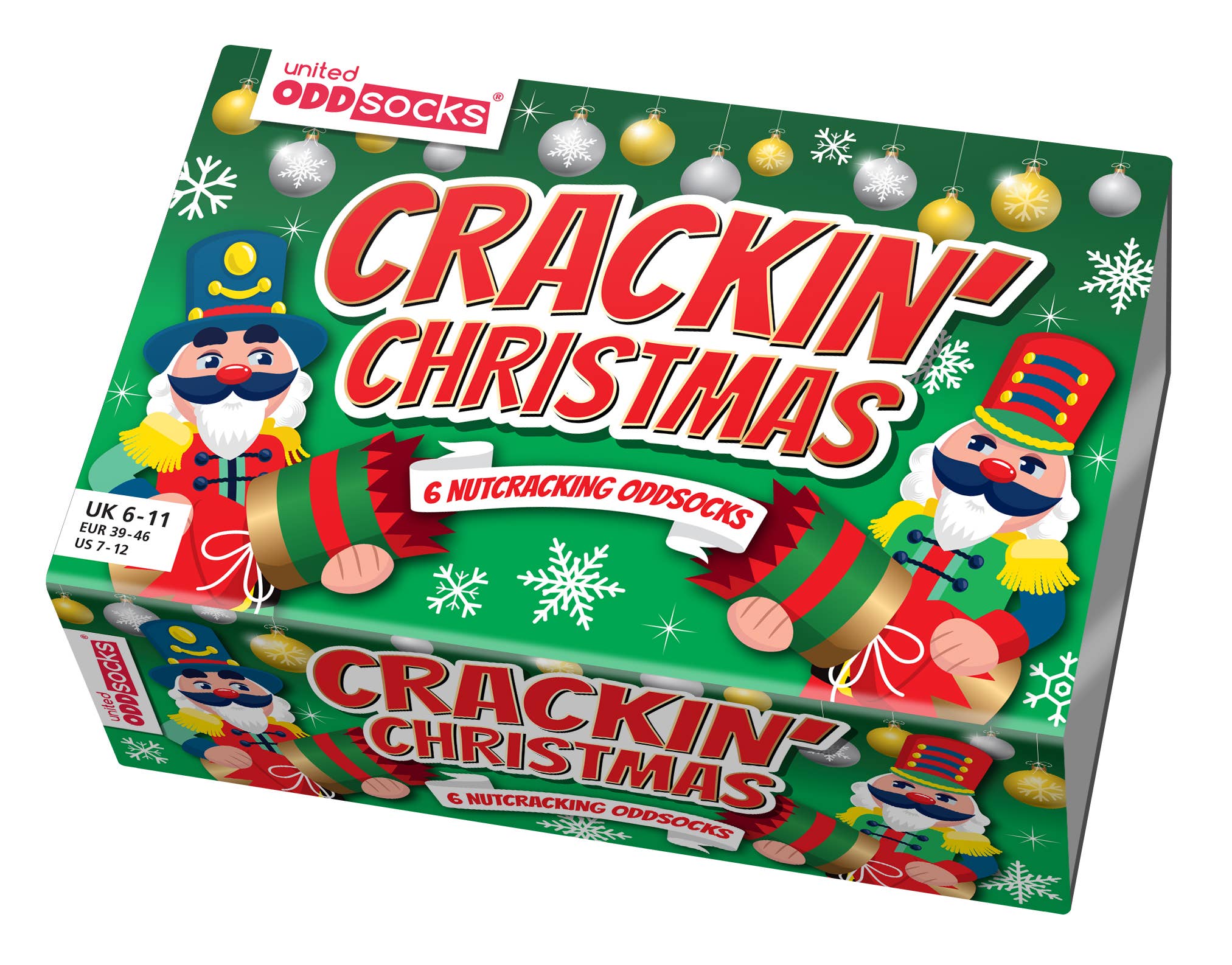 Sock Academy – wholesale Socks – Unisex – CRACKIN' CHRISTMAS | 6 Odd Socks Gift Box - United Oddsocks2