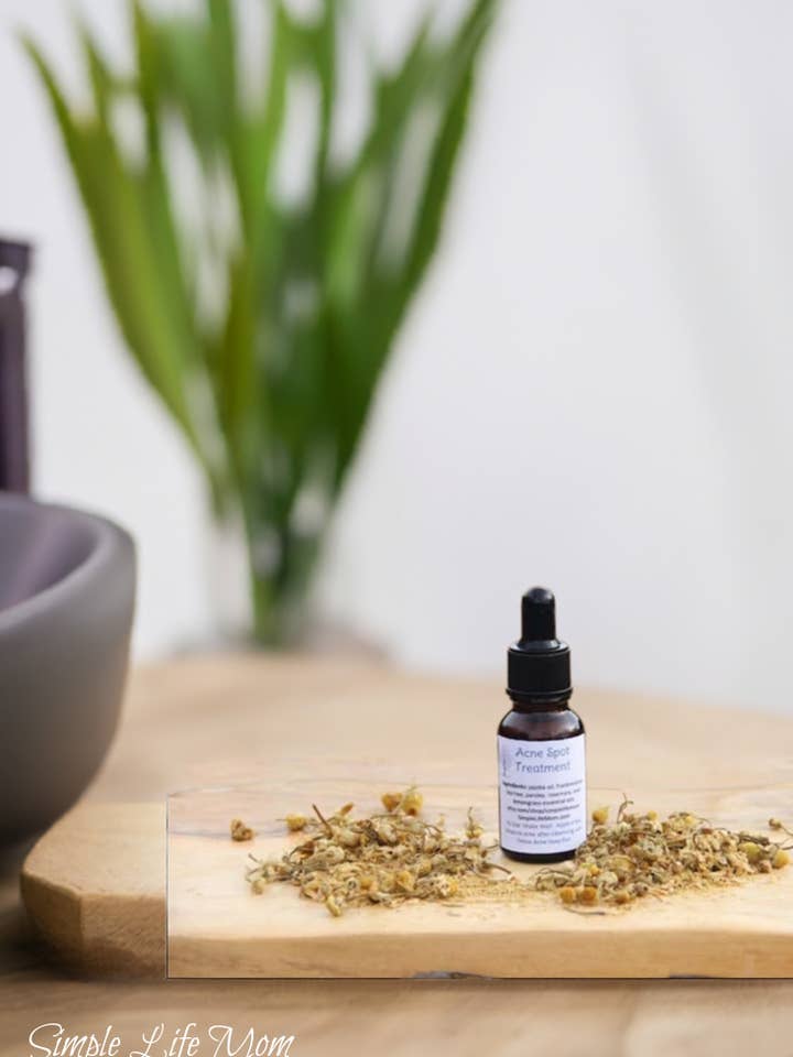 ACNE SPOT TREATMENT - Essential oils skin treatment, all natural, scar oil, blemish fighter, remedy, cleanse for wholesale by Simple Life Mom