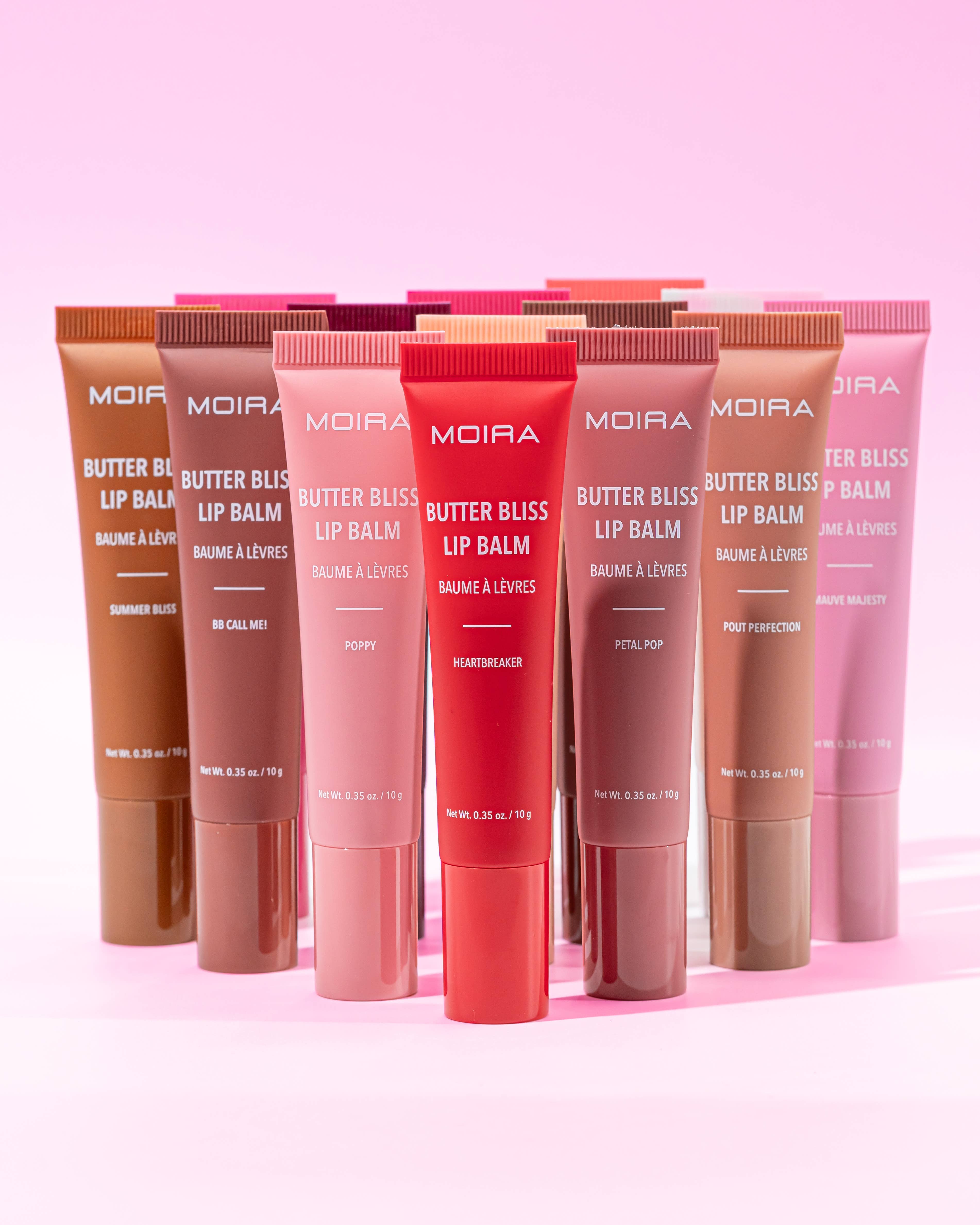 Moira Cosmetics – Bálsamo labial por atacado – Expositor Moira Cosmetics com 20 Bálsamos Labiais Butter Bliss (010-014)4