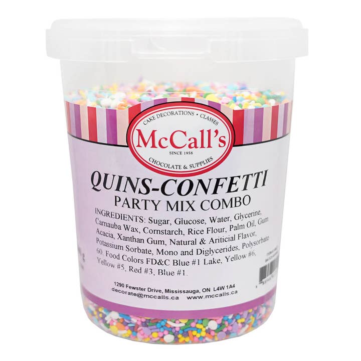 QUINS KONFETTI FESTMIX COMBO 600 G for engroshandel hos McCall's