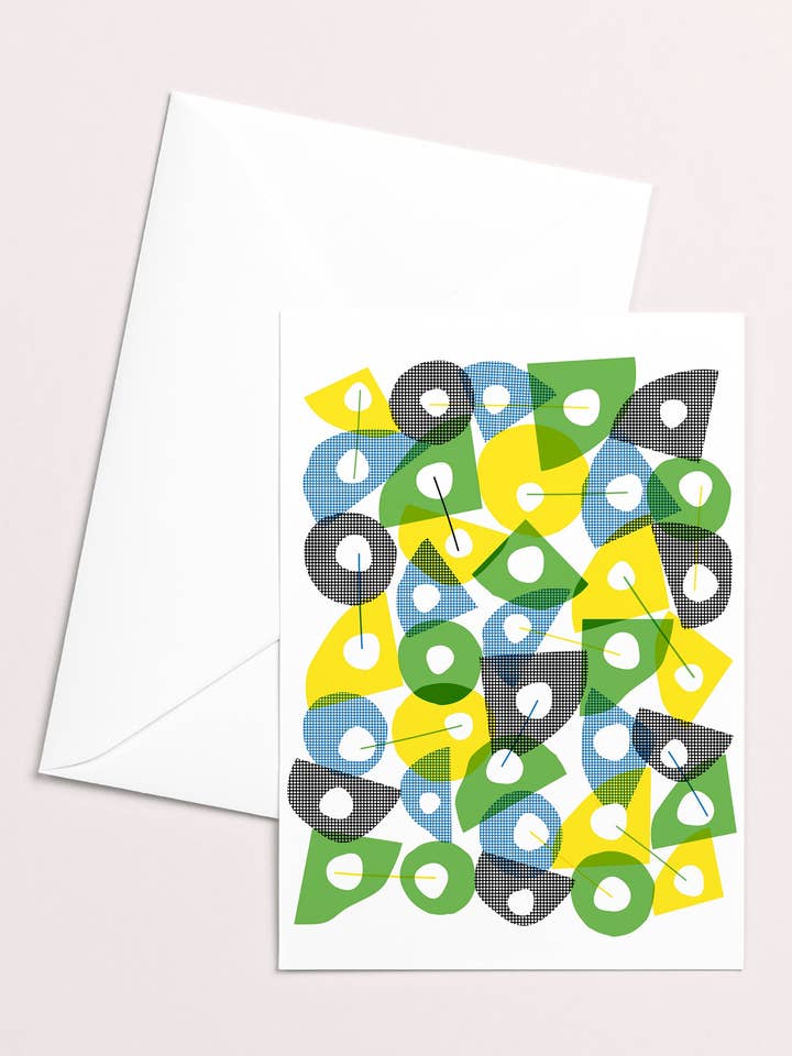 Tarjeta de felicitación Calculate Risograph para venta al por mayor de Mezzaluna Studio