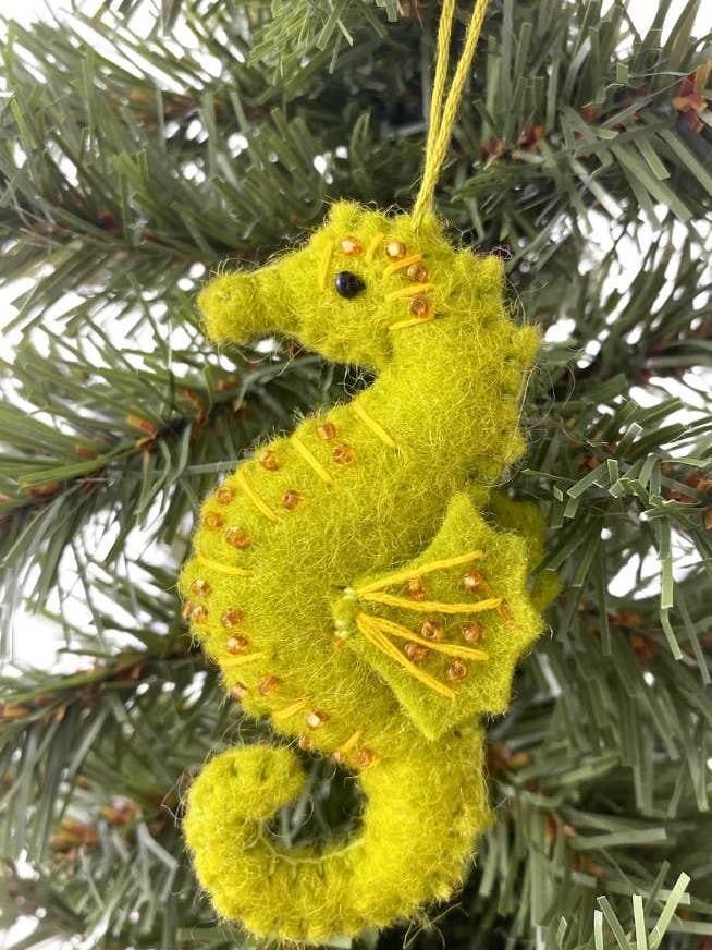 Felt Sea Horse Ornament for wholesale by Ganesh Himal Trading