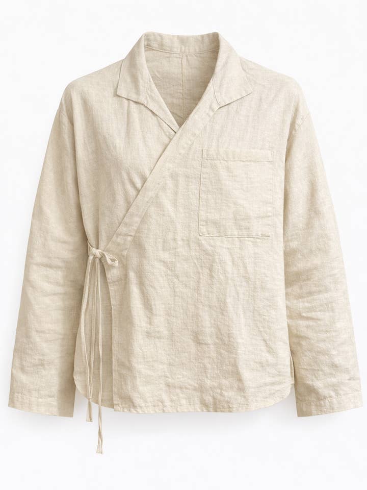 Wrap Cotton Shirt : OCS01 for wholesale by Belle Waera