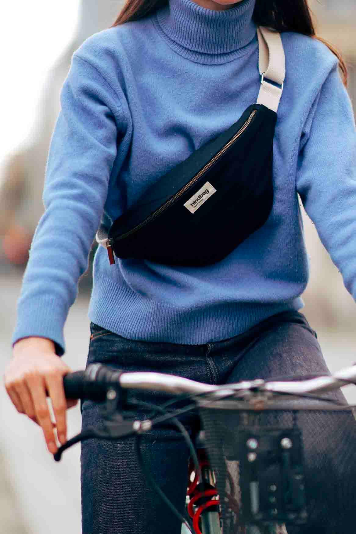 Hindbag – Großhandel Bauchtasch – Unisex – Schwarze Olivia-Bauchtasche3