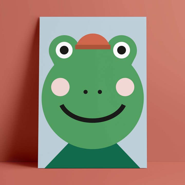 Carte postale // Grenouille pour la vente par Designfräulein