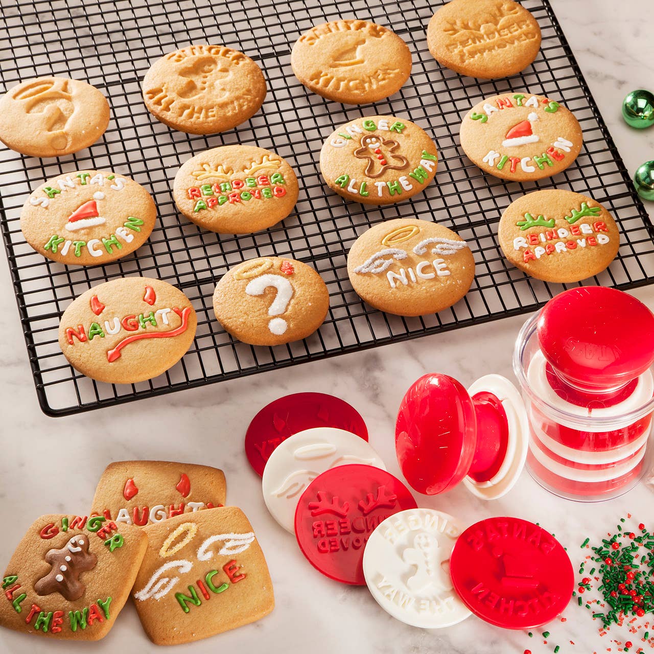 Gourmac - Wholesale Cookie Cutter - Santa's Kitchen Cookie Stamp Counter Display3