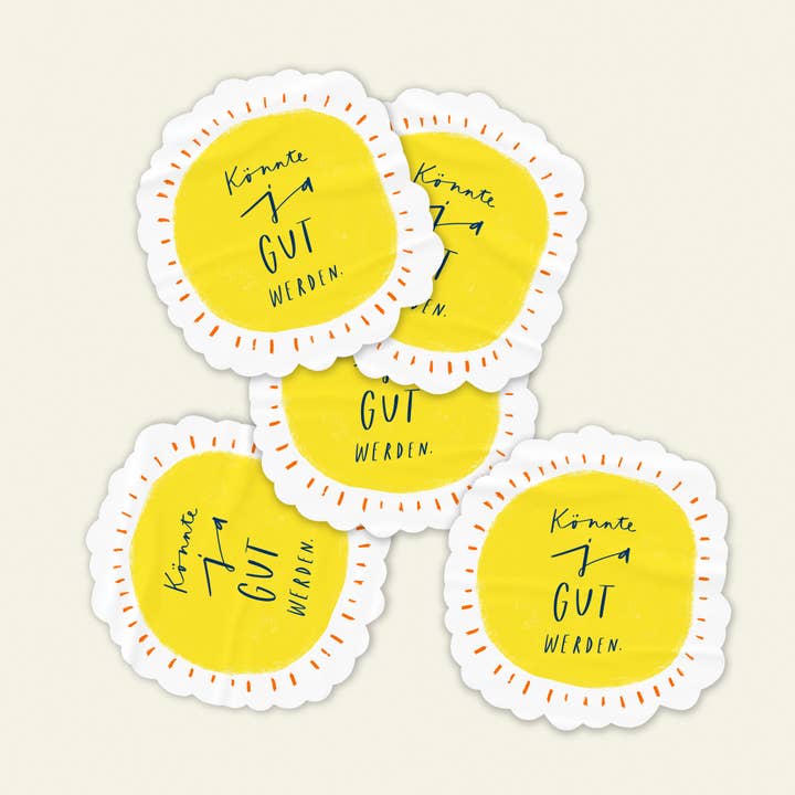 franzizo nachhaltige papeterie - Wholesale Sticker - Sticker “Could be good”