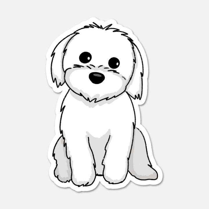 Daisy, The Shih Tzu-Maltese Mix - Dog Sticker for wholesale by Footnotes