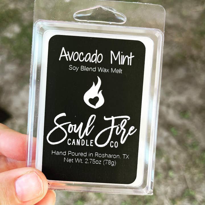 Avocado Mint Wax Melt for wholesale by Soul Fire Candle Company