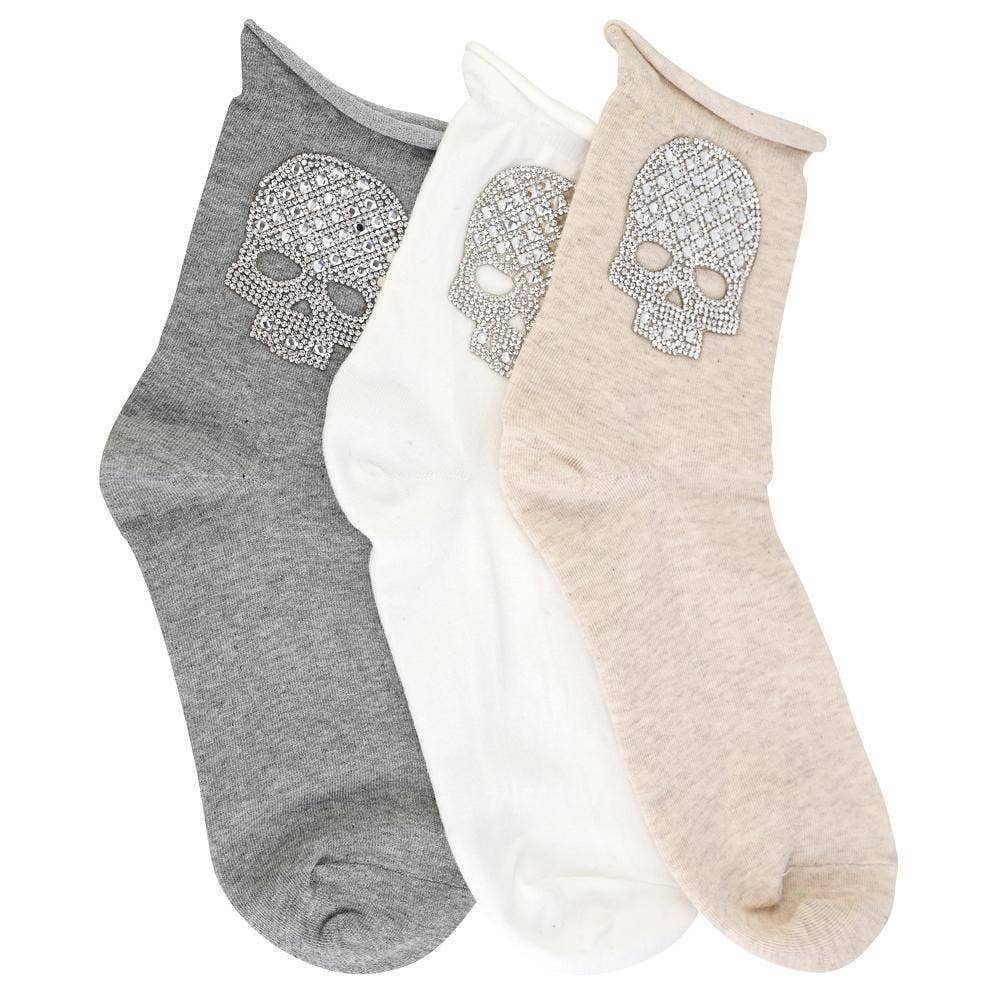 limlim – Großhandel Socken – Damen – TOTENKOPF SOCKEN0