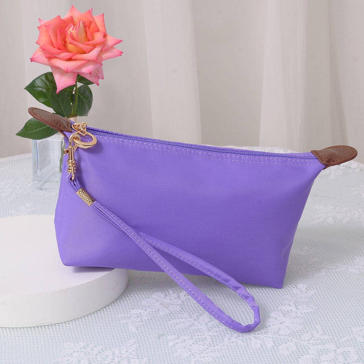 MiMi Wholesale - Wholesale Makeup/Cosmetic Bag - HM1006 Monogrammable Nylon Fabric Cosmetic Bag9