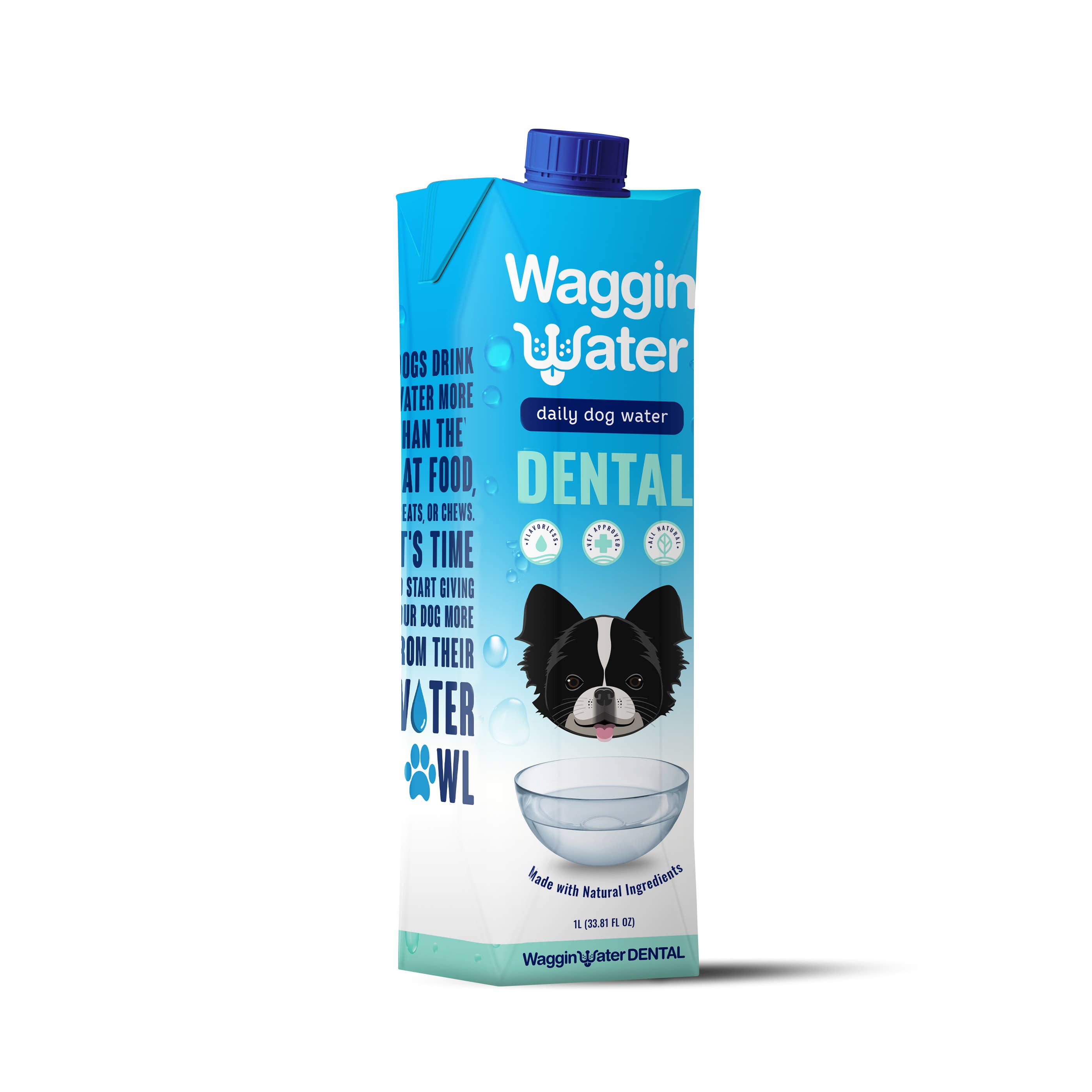 Waggin Water - Wholesale Pet Water Bottle - Dog - Waggin Water DENTAL 1L - Dog Beverage / Topper2