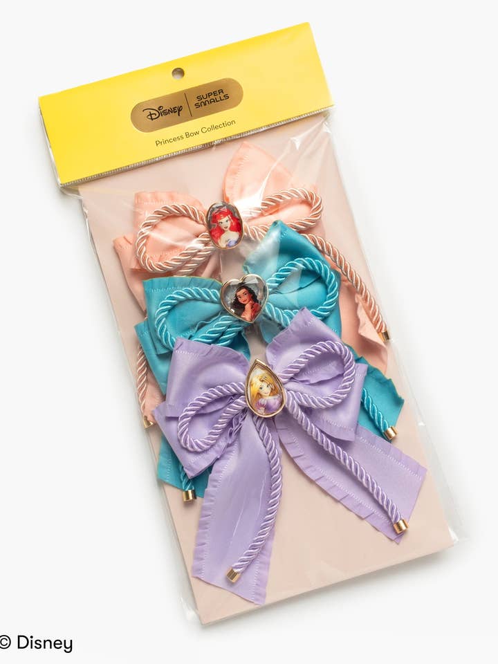 Disney Princess 3 Piece Hair Bows for wholesale by Super Smalls