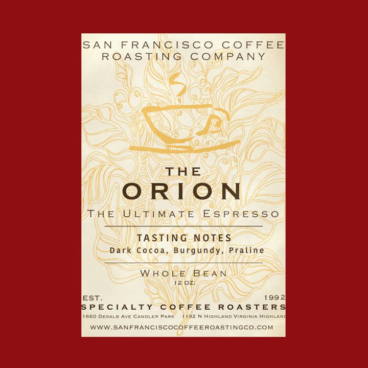 Orion Blend (Espresso-Mischung) - 5LB für den Großhandel von San Francisco Coffee Roasting Co