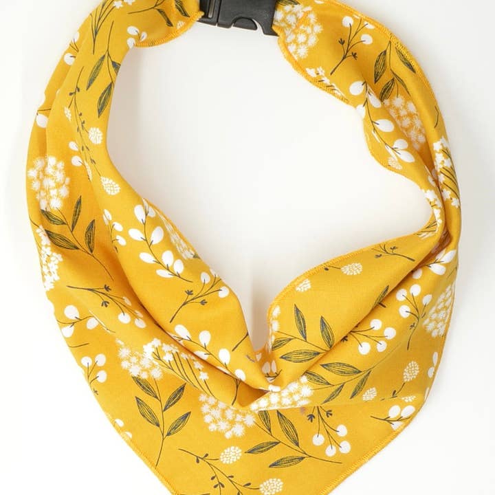 Bufanda floral mostaza para venta al por mayor de Dog Collar World