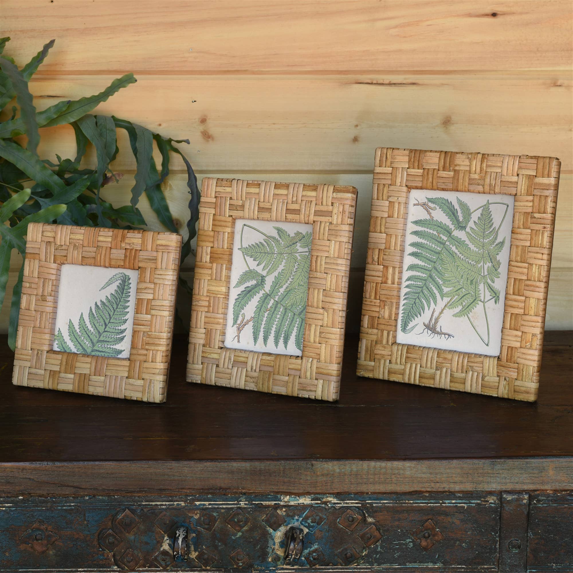 HomArt – wholesale Picture frame – Cayman Frame, Rattan - 4x6 - Natural4
