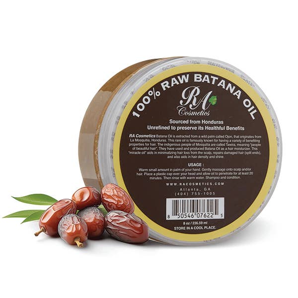 Majestic Wholesale - Vente Huile pour le bain/corps - RA Huile Batana 100 % Pure – 120 ml & 240 ml, Nourrissante pour cheveux et peau