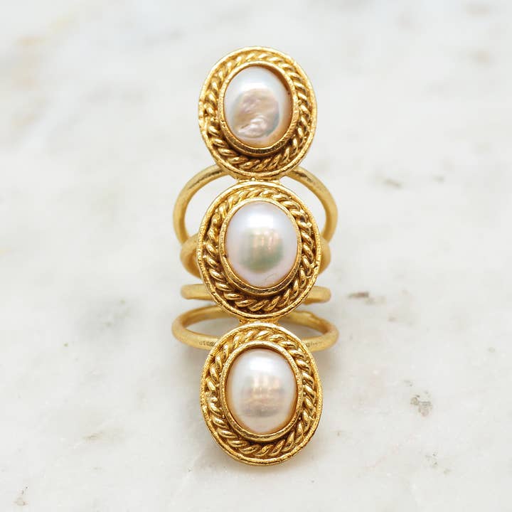 Sam Perle - Women's ring NCR981P for wholesale by NIIKI PARIS