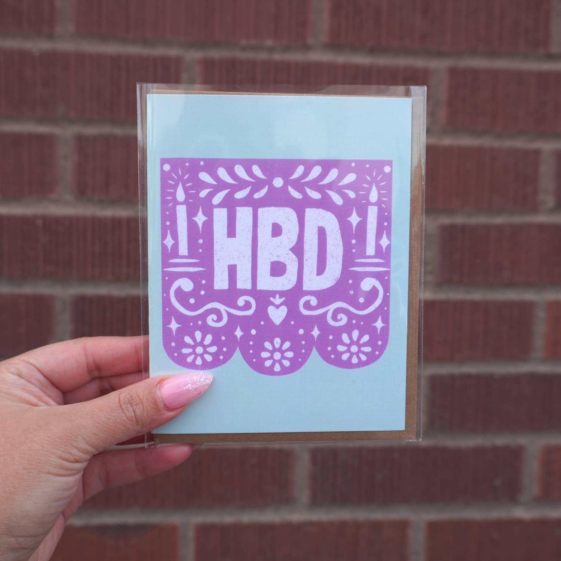 Erica Alfaro Designs - Wholesale Birthday Card - HBD Greeting Card1