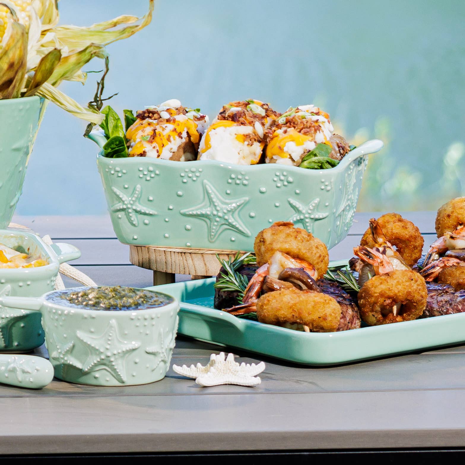 Temp-tations - Wholesale Pan - Temp-tations Stoneware Loaf Pan 1.75 qt - 5 designs4