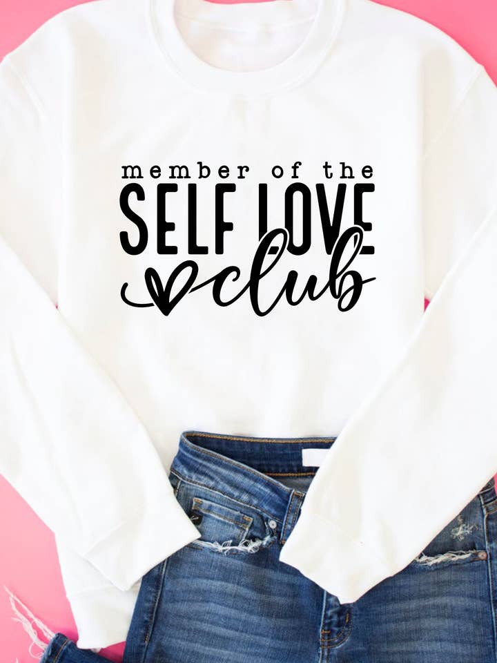 Sweatshirt Self Love Club T-Shirt for Mental Health Tee for wholesale by Be X'treme Designs LLC