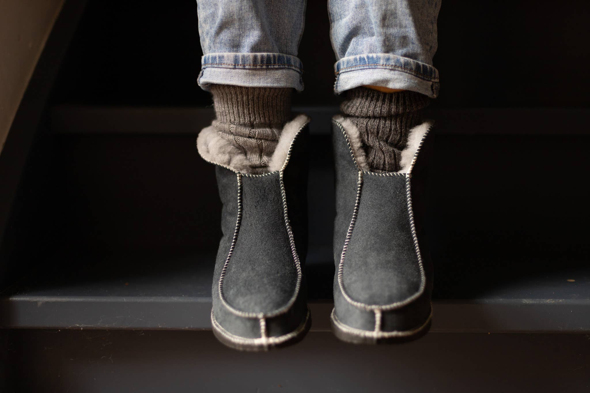 Van Buren - Wholesale Boots - Women's - Lambskin boots - High sheepskin slipper3