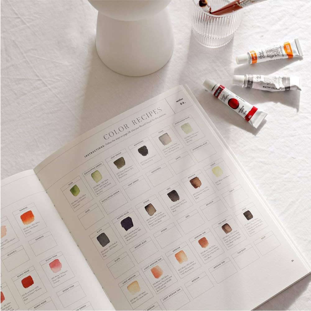 Paige Tate & Co. – wholesale Watercolour paint – Watercolor Workbook: 30-Minute Beginner Projects (Spring) 1