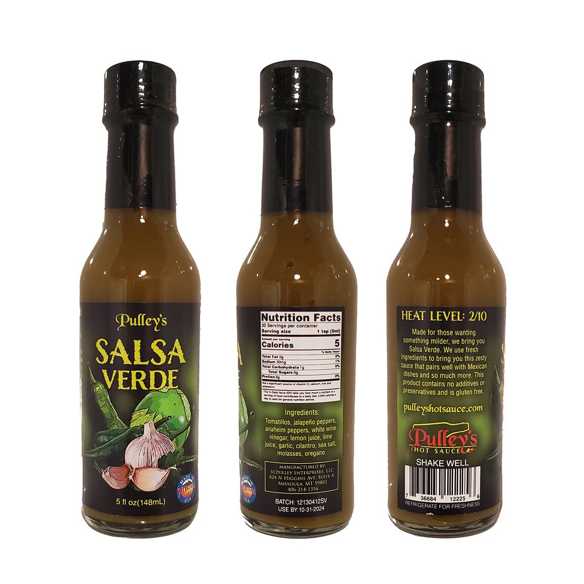 Pulley's Hot Sauce - Wholesale Hot Sauce - Salsa Verde1