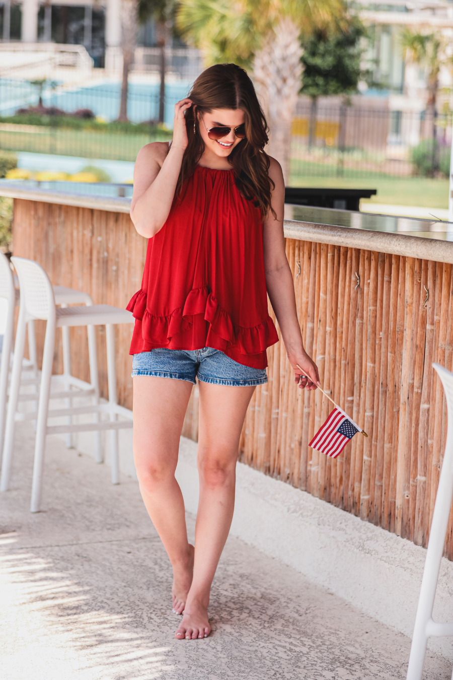 Jess Lea - Wholesale Blouse - Women's - Zoey Ruffle Halter Top6