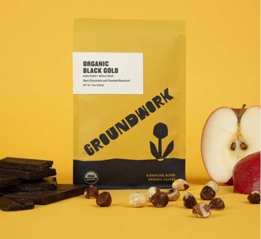 Groundwork Coffee Roasters - Wholesale Ground Coffee - Black Gold - Organic Dark Roast1