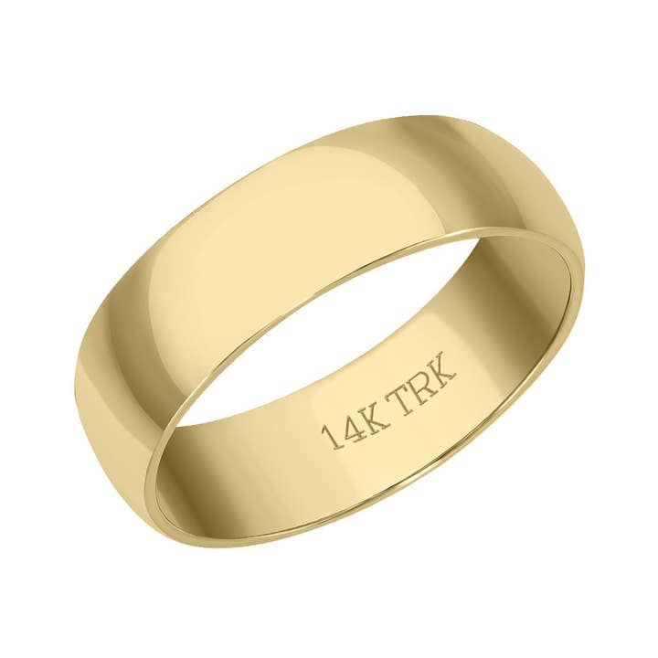 TimeLe$$ Classics - Wholesale Wedding Band/Ring - 5MM Plain Wedding Band in 14K Yellow Gold (Size 5 to 10)