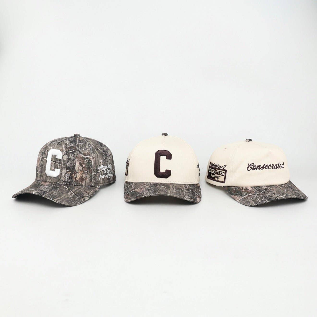Malta Apparel LLC - Wholesale Baseball Cap - Unisex - CONSECRATED Premium SnapBack - Cream/Malta Woodland Camo12