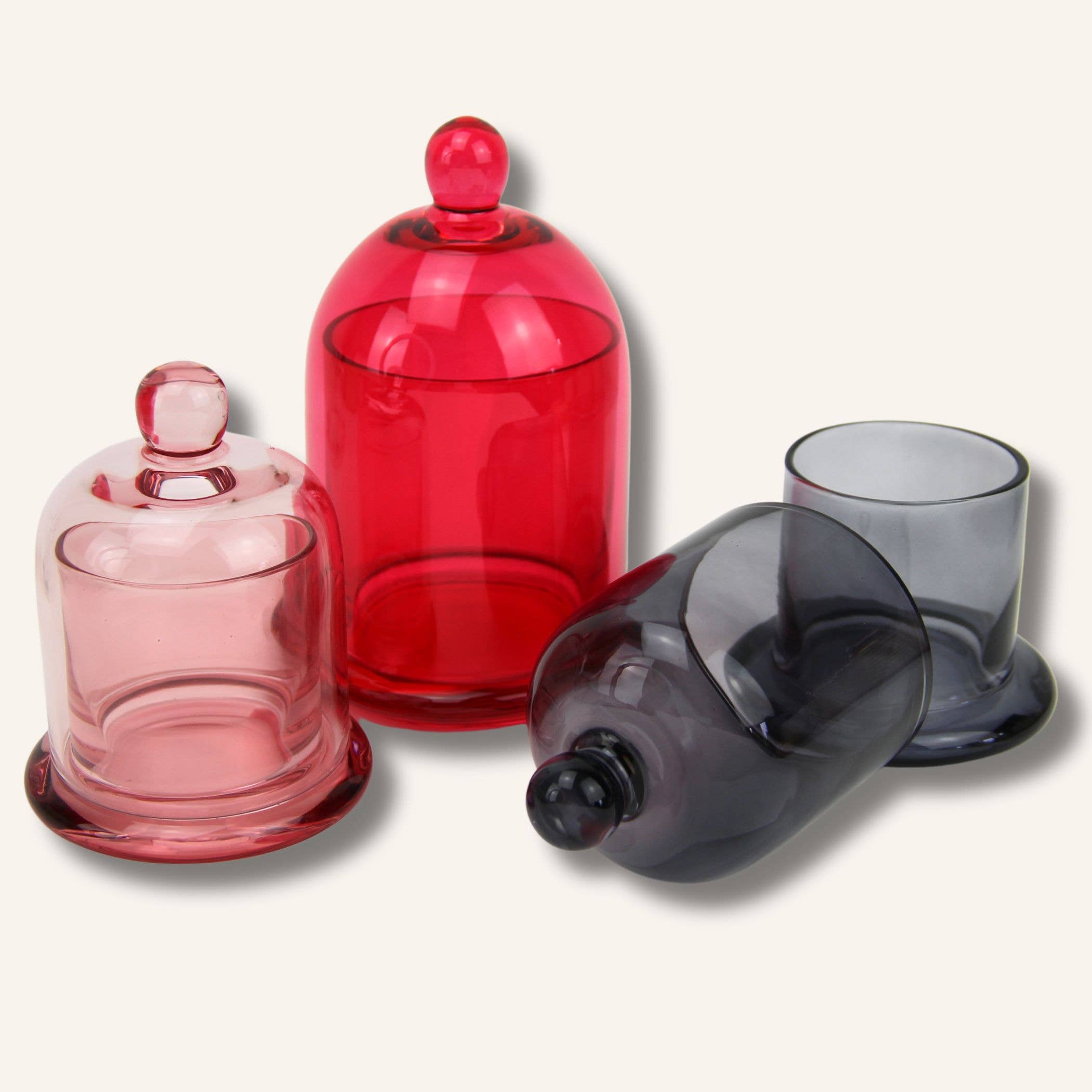 Antwerp Luxury candle supplies - Vente Pots - Cloche Rose Petite1