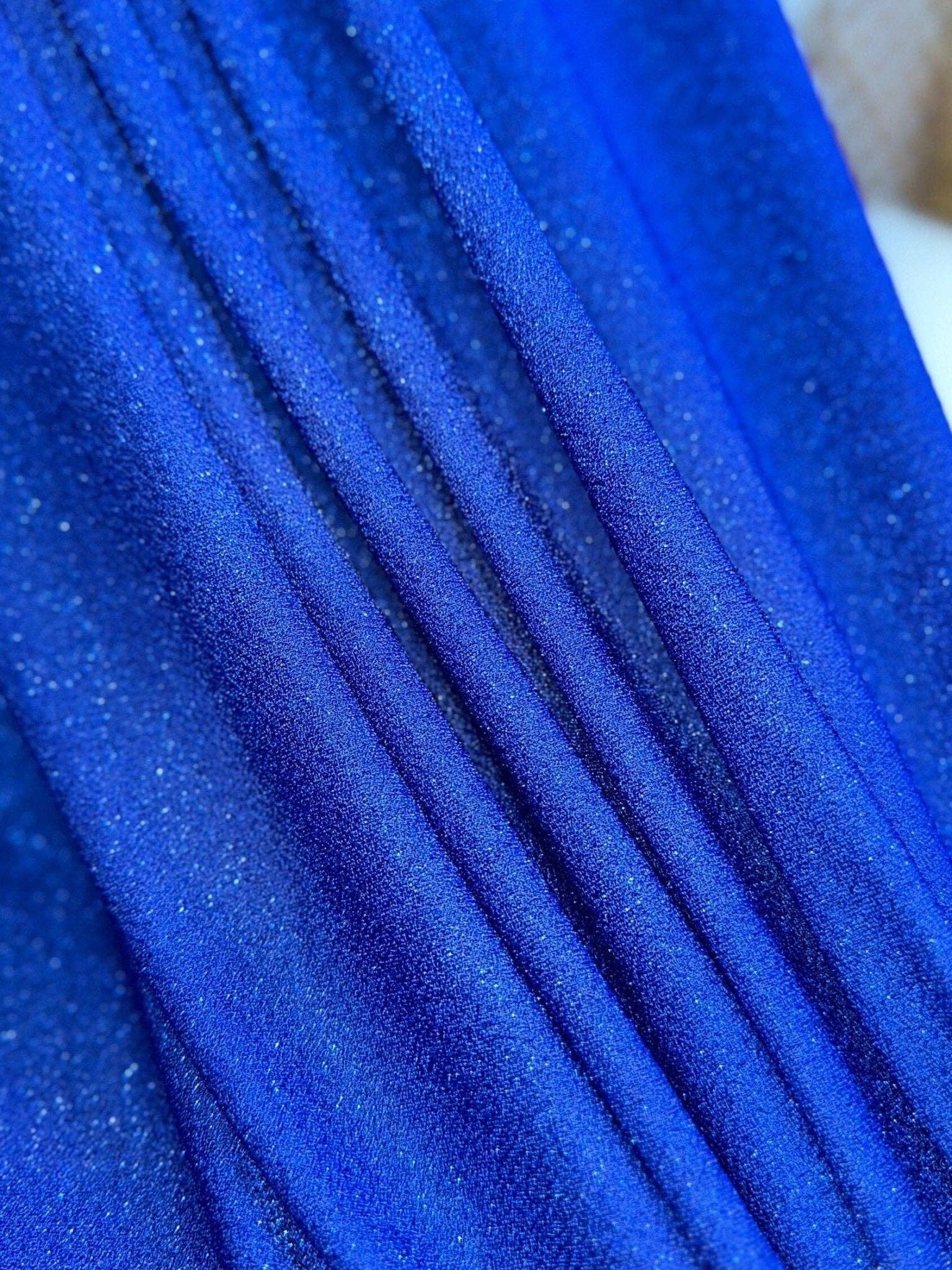 GalaTextile - Wholesale Fabric - Royal Blue Spandex Lurex Knit Fabric, 4 Way Stretch Shimmery Dance Wear Fabric, Blue Glittery Nylon Spandex By Yard, Premium Quality 60''5