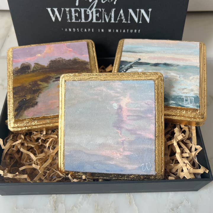 Taylor Wiedemann Fine Art - Wholesale Painting/Drawing - 4x4 Landscape in Miniature- Moonrise1