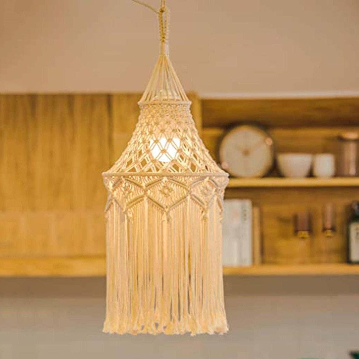 Sparkle Being - Wholesale Lamp Shade - Macrame Light Shade Chandeliers Wall Hanging Lamp Shade4