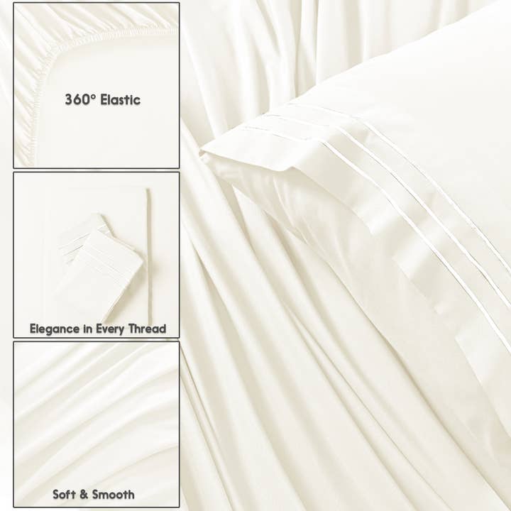 Qatan - Wholesale Flat sheet - 12-Piece Luxury Microfiber Flat Sheet – Soft & Wrinkle-Free3