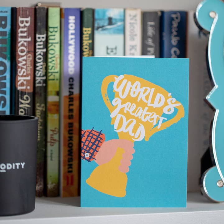 Cartão do Dia dos Pais do Melhor Troféu do Pai do Mundo por atacado de TAAB London